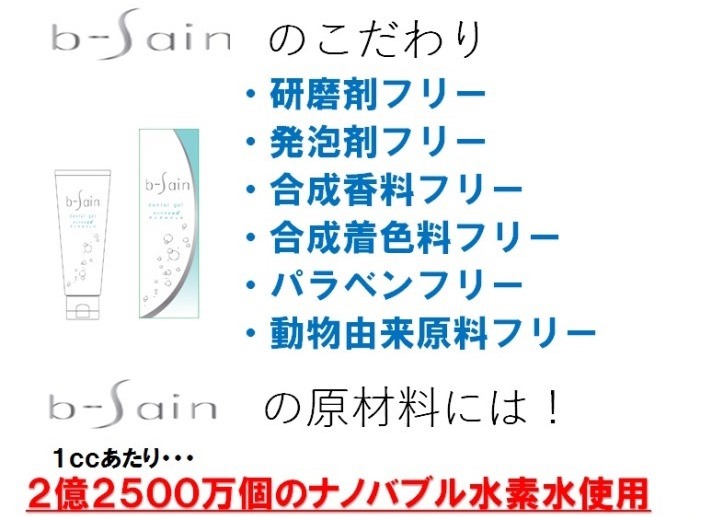 1350円 かわいい！ b-Sain ナノバブル水素 デンタルジェル 120g 2本